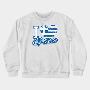 I Love Greece Crewneck Sweatshirt